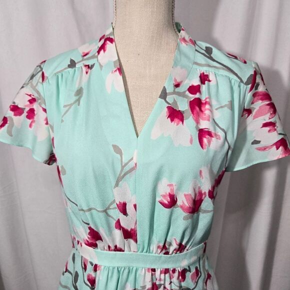 Alex Marie Elise cherry blossom Sheath Dress sz 4 - Picture 5 of 12